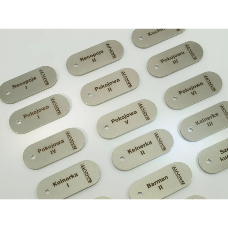 Brelok hotelowy - SLIMBRELMET Stal gr. 3mm - BM011