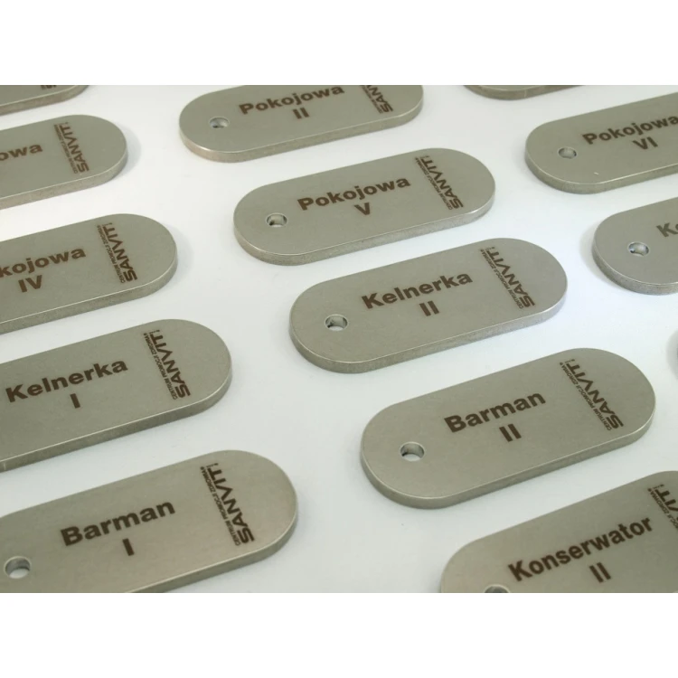 Brelok hotelowy - SLIMBRELMET Stal gr. 3mm - BM011