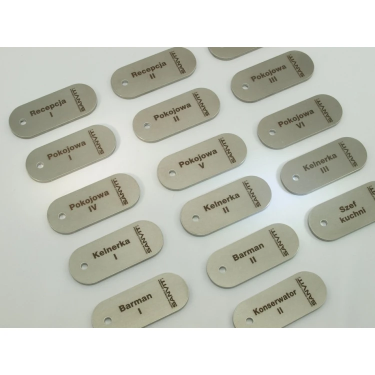 Brelok hotelowy - SLIMBRELMET Stal gr. 3mm - BM011