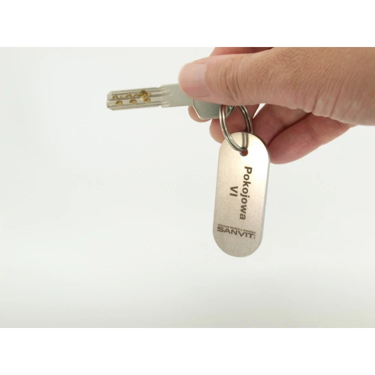 Brelok hotelowy - SLIMBRELMET Stal gr. 3mm - BM011