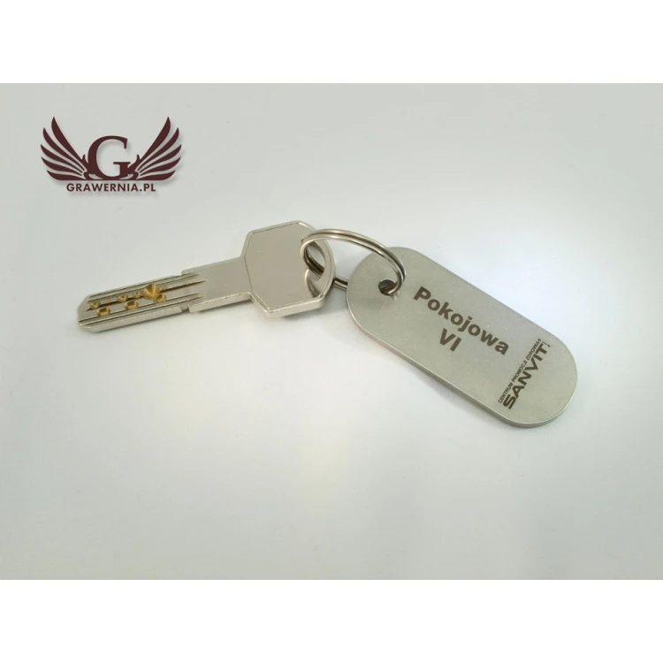 Brelok hotelowy - SLIMBRELMET Stal gr. 3mm - BM011