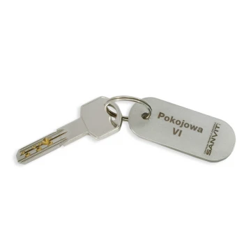 Brelok hotelowy - SLIMBRELMET Stal gr. 3mm - BM011