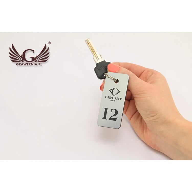 Brelok hotelowy - SMALL METALIC SILVER