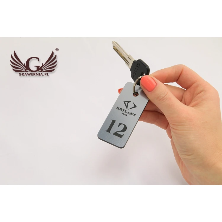 Brelok hotelowy - SMALL METALIC SILVER