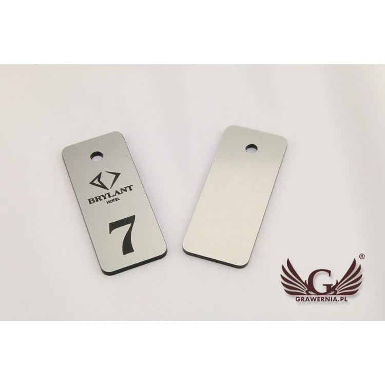 Brelok hotelowy - SMALL METALIC SILVER