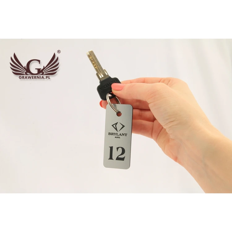 Brelok hotelowy - SMALL METALIC SILVER
