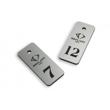 Brelok hotelowy - SMALL METALIC SILVER
