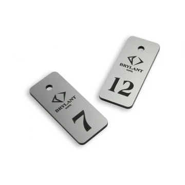 Brelok hotelowy - SMALL METALIC SILVER