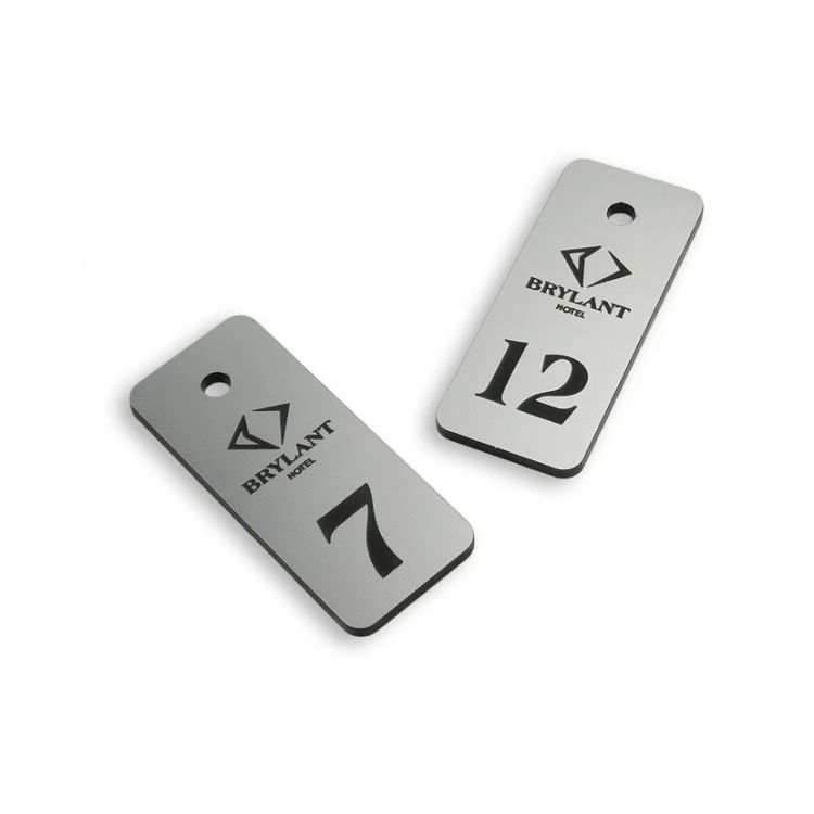 Brelok hotelowy - SMALL METALIC SILVER