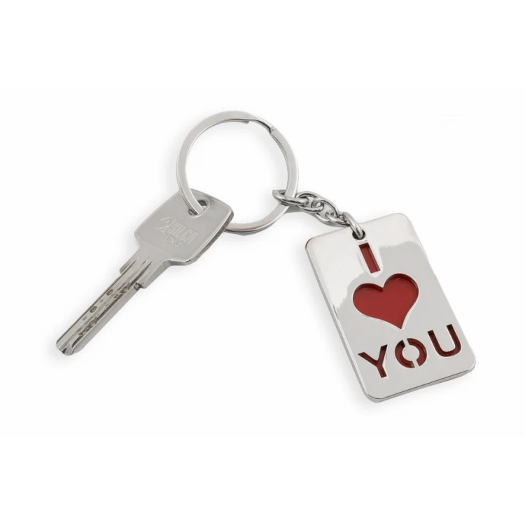 BRELOK I LOVE YOU z Twoim grawerem - BP63