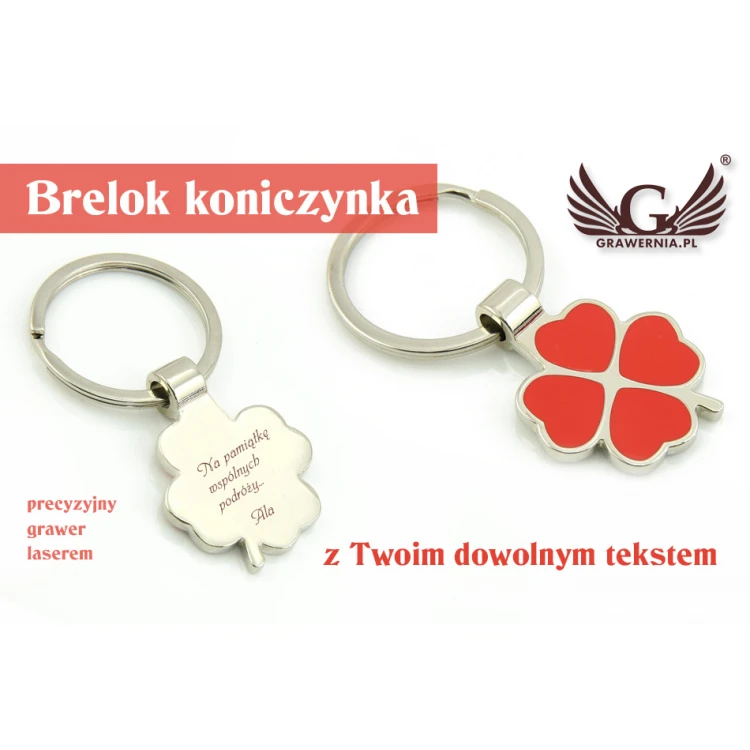 BRELOK KONICZYNKA CZERWONA z Twoim grawerem - BP9