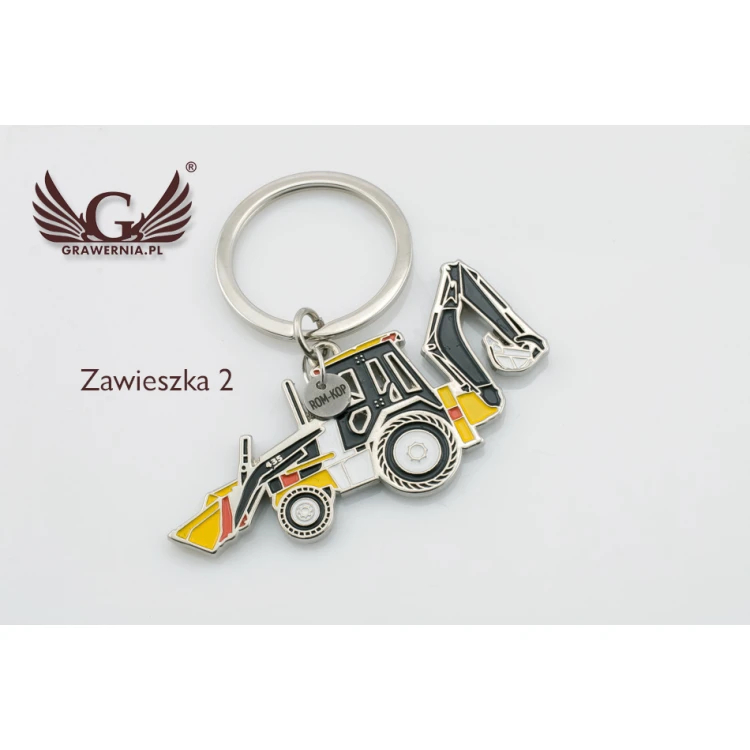 BRELOK Koparka - z Twoim grawerem - BP40