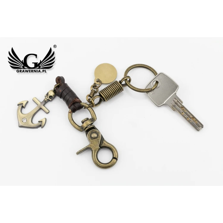 Brelok Kotwica Vintage - z Twoim grawerem - BP108