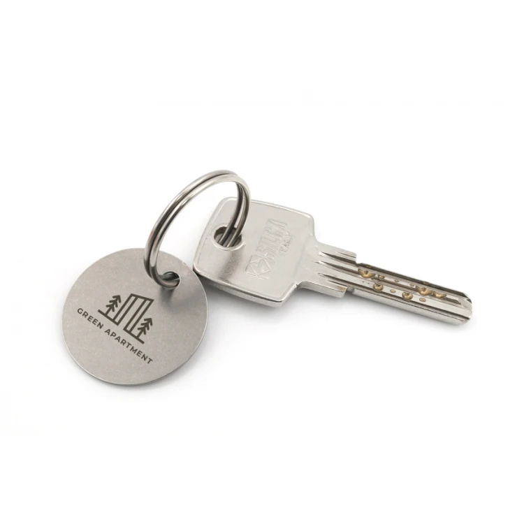 Brelok metalowy - DORA Stal gr. 1mm - wym: 30x30mm - BM035