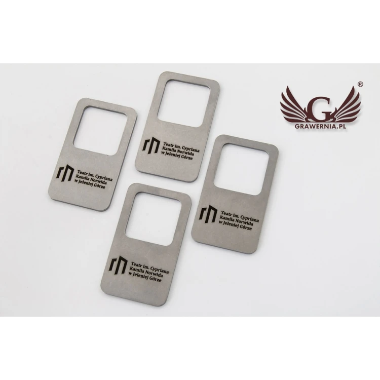 Brelok metalowy - PROSTMET- stal gr. 2mm wym: 36x62mm - BM027 