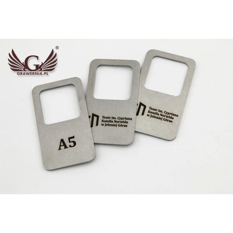 Brelok metalowy - PROSTMET- stal gr. 2mm wym: 36x62mm - BM027 