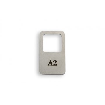 Brelok metalowy - PROSTMET- stal gr. 2mm wym: 36x62mm - BM027 