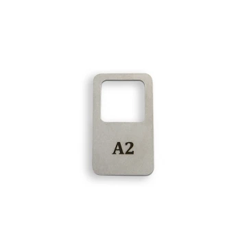 Brelok metalowy - PROSTMET- stal gr. 2mm wym: 36x62mm - BM027 