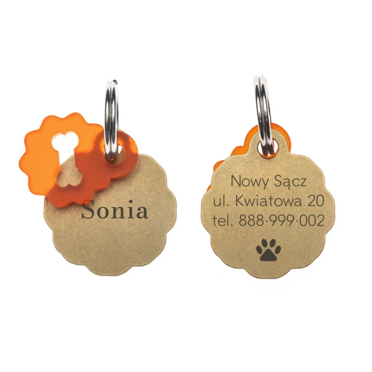 Adresówka - brelok premium dla psa i kota z Twoim grawerem - BDZ029