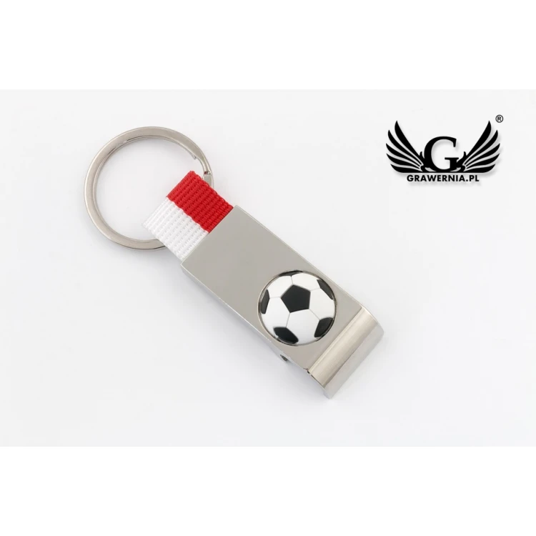 BRELOK OTWIERACZ Football - z dowolnym grawerem - BP170