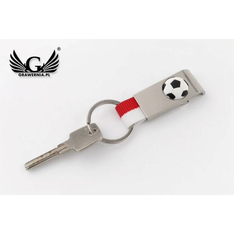 BRELOK OTWIERACZ Football - z dowolnym grawerem - BP170
