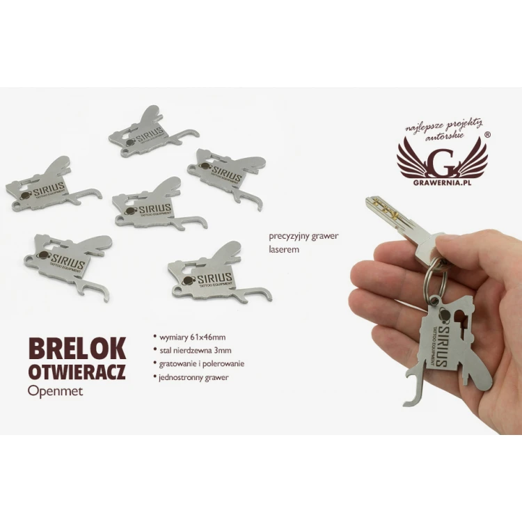 Brelok otwieracz - Openmet - stal gr. 3mm - BM024