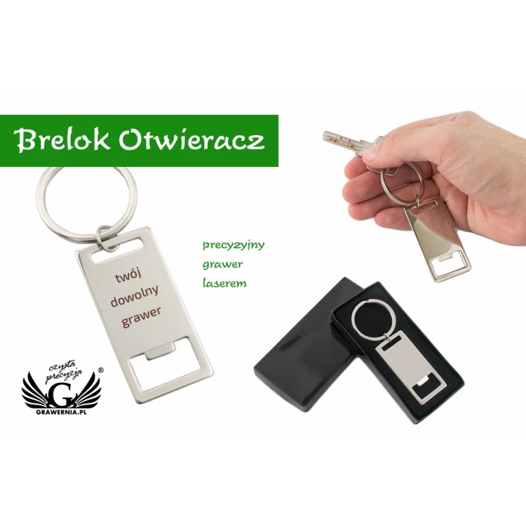 BRELOK OTWIERACZ Pablo - z dowolnym grawerem - BP87