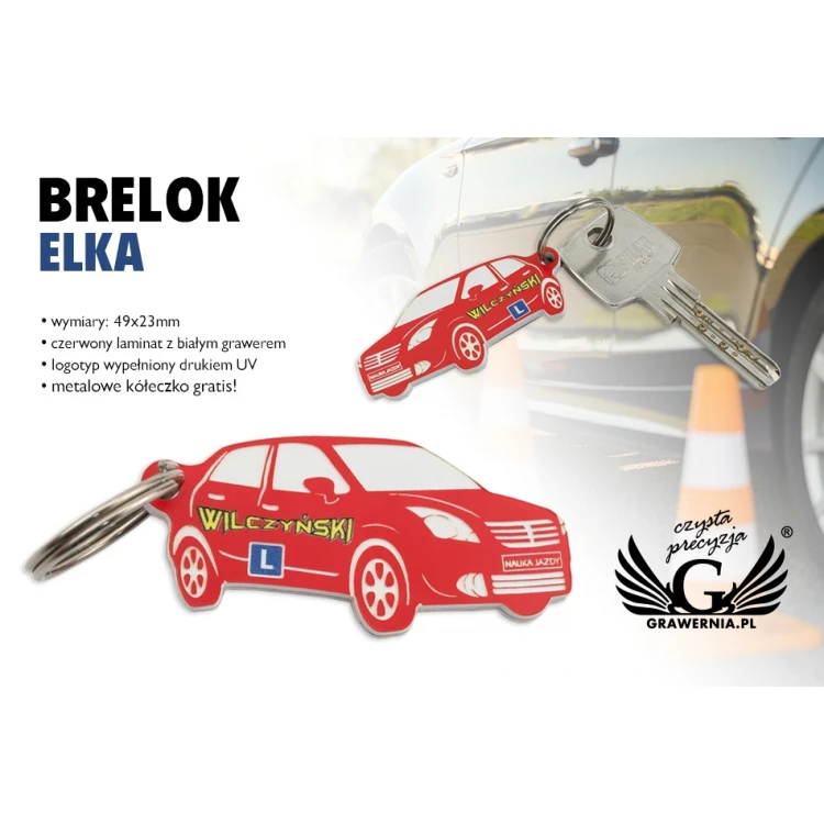Brelok reklamowy Elka z dowolnym logotypem - BP144