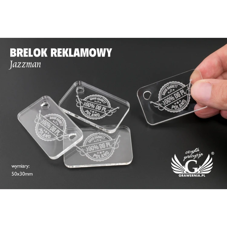 Brelok reklamowy - JAZZMAN