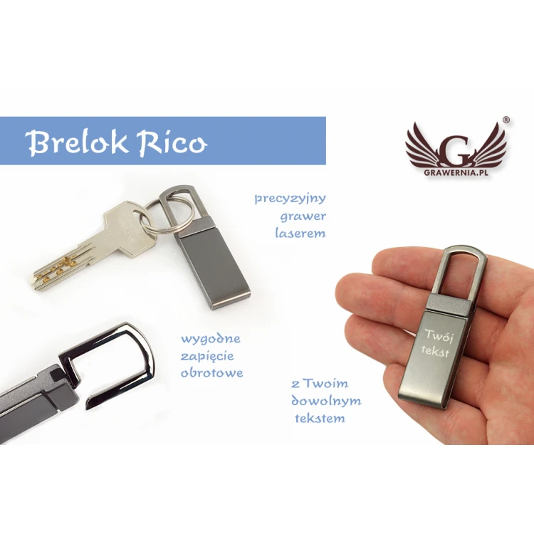 BRELOK RICO - z Twoim grawerem - BP17