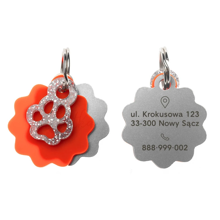 Adresówka - brelok premium dla psa i kota z Twoim grawerem - BDZ023