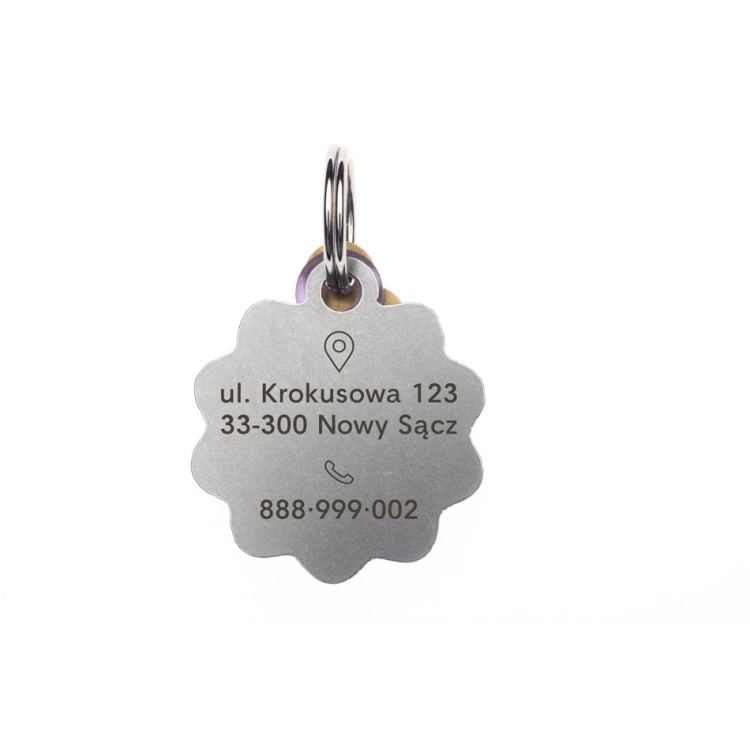 Adresówka - brelok premium dla psa i kota z Twoim grawerem - BDZ045