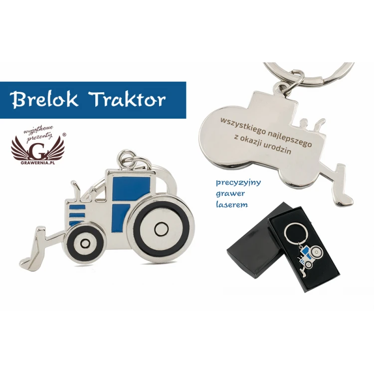 BRELOK Traktor  - z Twoim grawerem - BP71