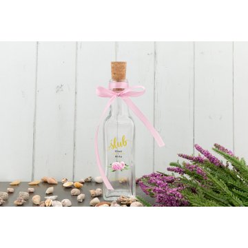Buteleczka weselna na alkohol - cyfrowy druk UV - pojemność 100ml - BUT007