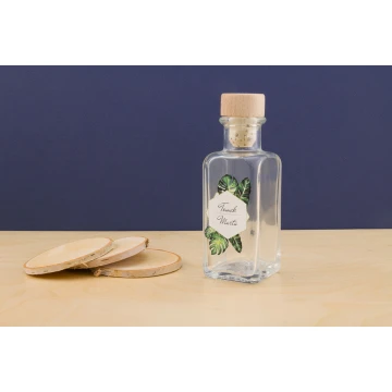 Buteleczka weselna na alkohol - cyfrowy druk UV - pojemność 100ml - BUT001