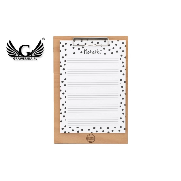 Clipboard A4 exclusive drewno brzozowe - dowolny grawer - CB001