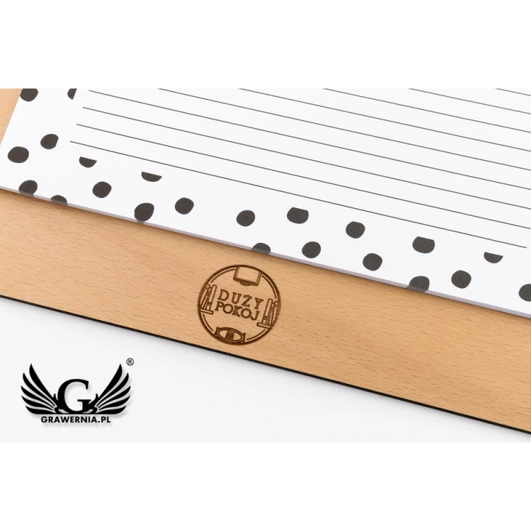 Clipboard A4 exclusive drewno brzozowe - dowolny grawer - CB001