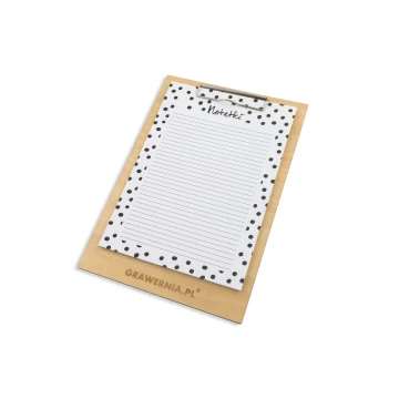 Clipboard A4 exclusive drewno brzozowe - dowolny grawer - CB001