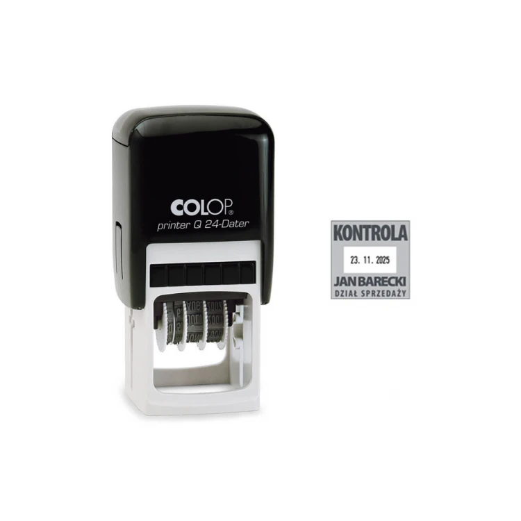 Datownik kwadratowy Colop Printer Q24 - wym odbicia: 24x24mm - data cyfrowa - COL088