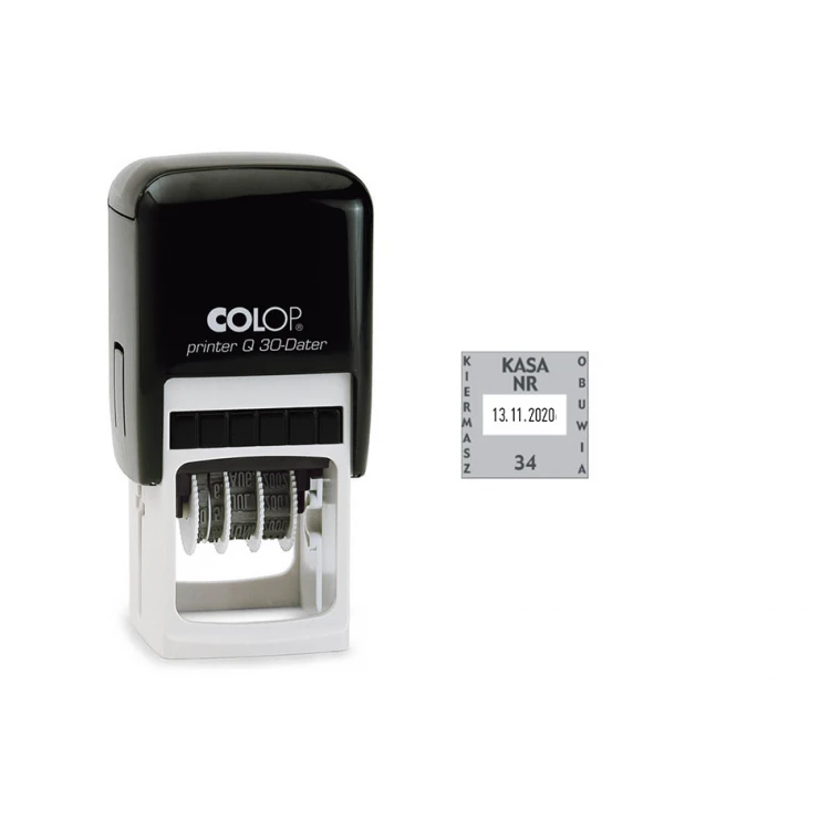 Datownik kwadratowy Colop Printer Q30 - wym odbicia: 31x31mm - data cyfrowa - COL089