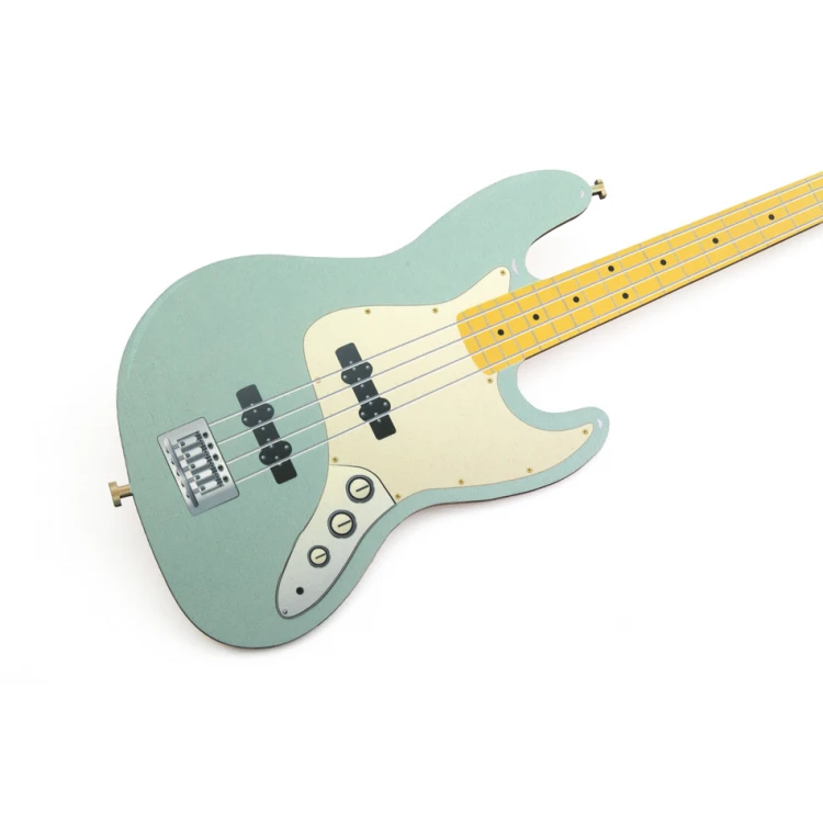 Dekoracyjna gitara basowa - kolorowy druk UV - DEK004