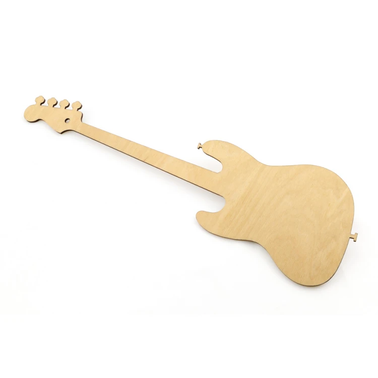 Dekoracyjna gitara basowa - kolorowy druk UV - DEK003
