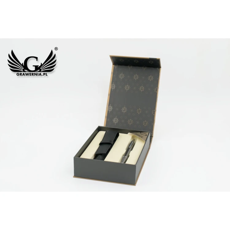 Długopis PARKER IM Gun Metal CT z etui - PAR158-D-SWPAG