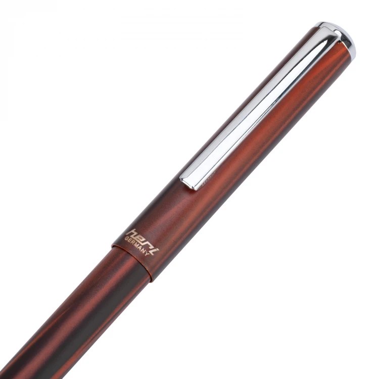 Długopis z pieczątką HERI Classic 3108 - drewnopodobny w etui - HER021