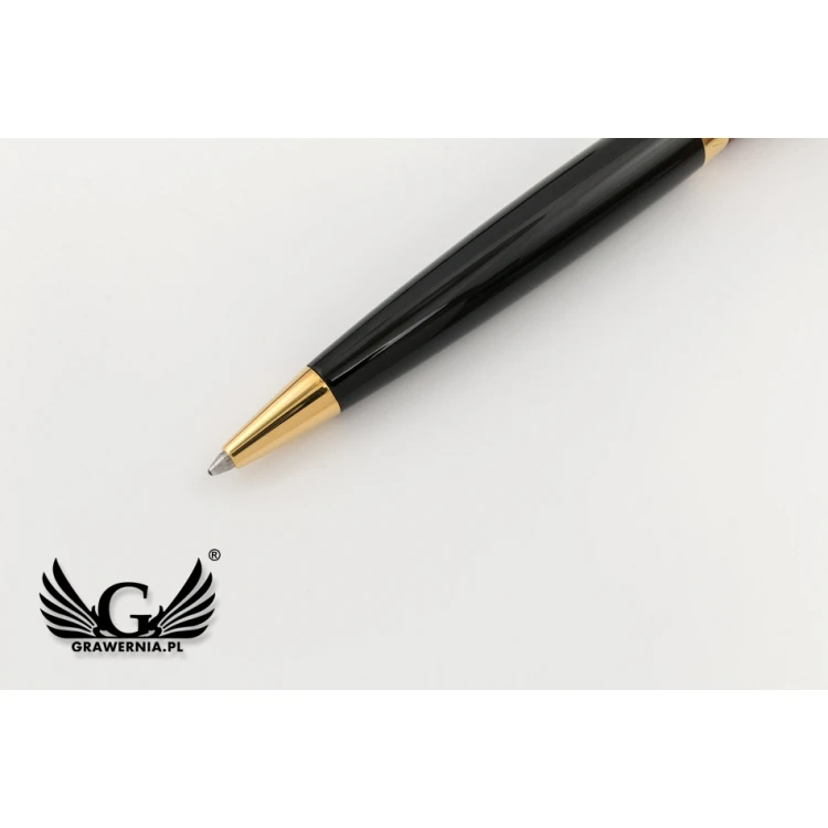 Długopis z pieczątką HERI Color Exclusive 6724 - marmurowy w etui - HER017