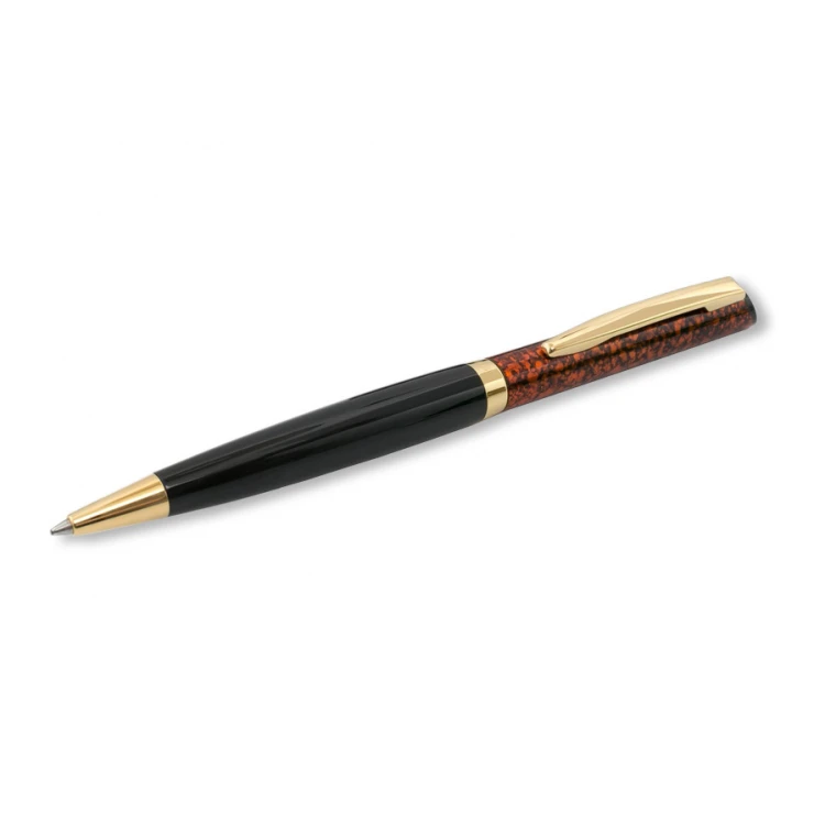 Długopis z pieczątką HERI Color Exclusive 6724 - marmurowy w etui - HER017