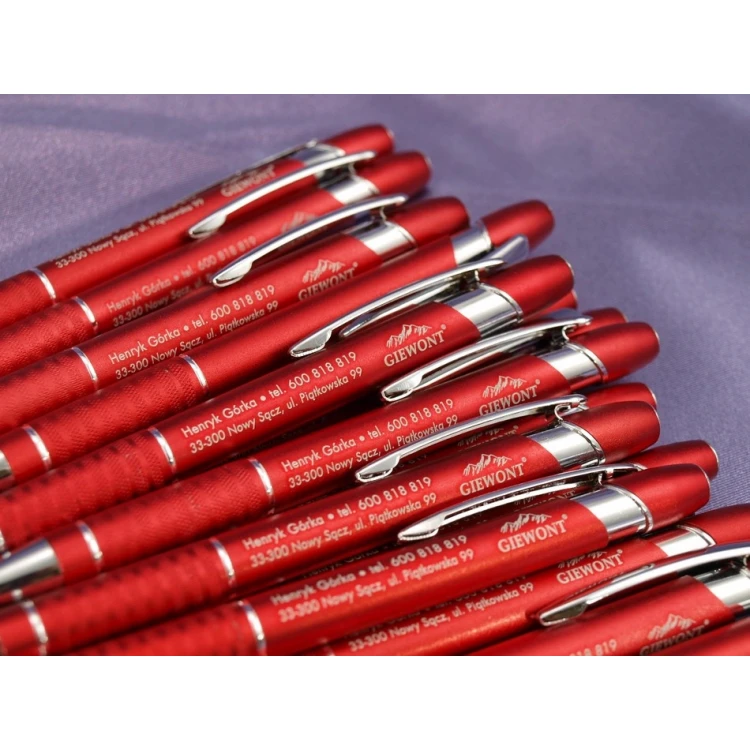Długopisy metalowe SONIC + dowolny grawer laserem - DP004
