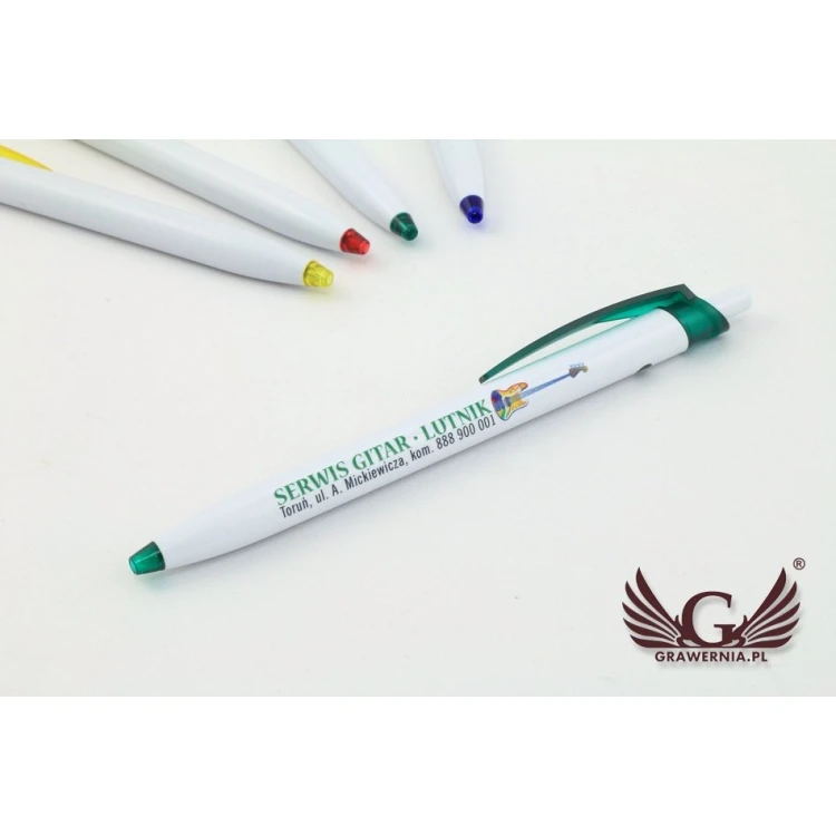 Długopisy plastikowe MILO - druk UV - DP009