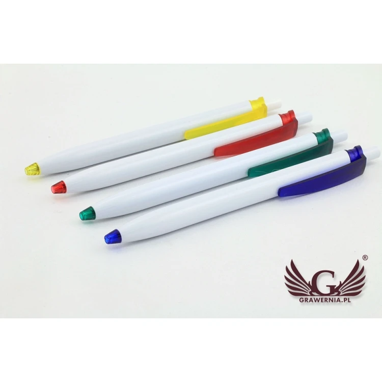 Długopisy plastikowe MILO - druk UV - DP009