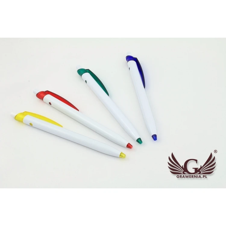 Długopisy plastikowe MILO - druk UV - DP009